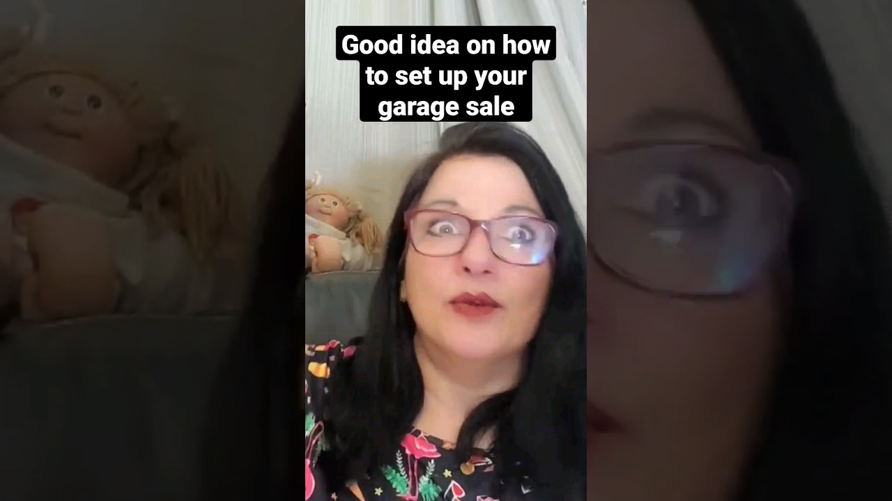 how to save time when setting up your garage sale, yard sale. #resellercommunity #garagesales
