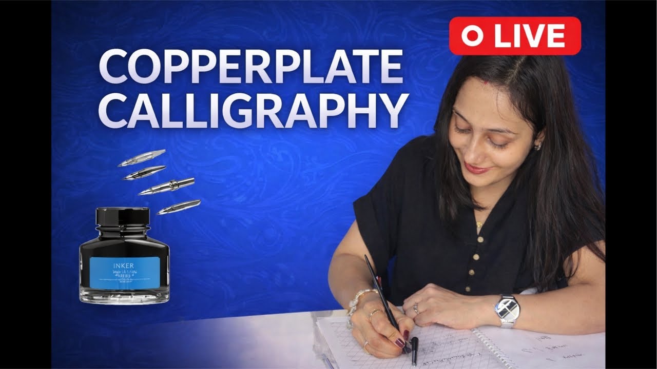 Copperplate Calligraphy basics and lowercase