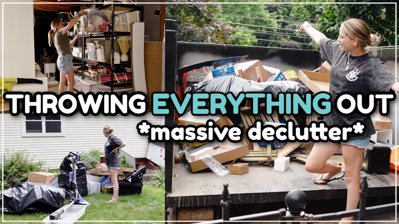 THROWING EVERYTHING OUT IN 2024 / Decluttering, Organizing, & Cleaning! Whole House Declutter