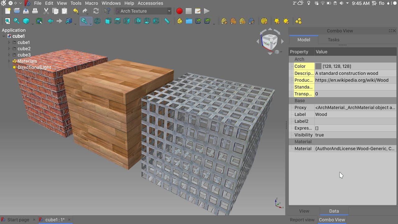 [УСТАРЕЛО] Freecad: учебник по текстурированию и освещению.