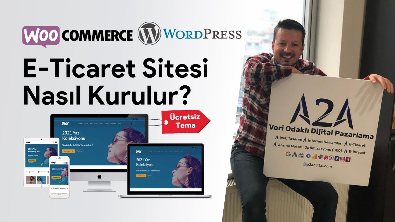 WordPress E-Ticaret Sitesi Nasıl Kurulur? Ücretsiz Temayla Sıfırdan İnternet Sitesi Kuruyoruz!