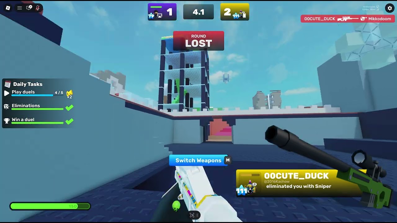 me and my friend 1v1 pay to win batlle 4-4 se wat happens!!!