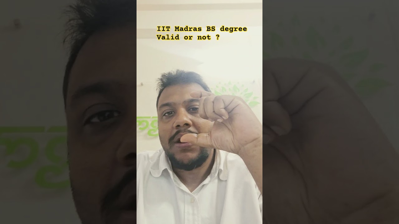 IIT Madras BS in Data Science Valid or not ?