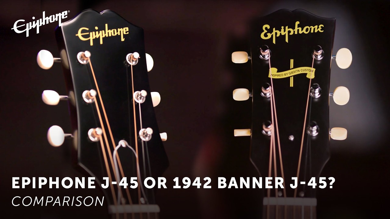 Сравнение: Epiphone J-45 и вдохновленный Gibson Custom 1942 Banner J-45.