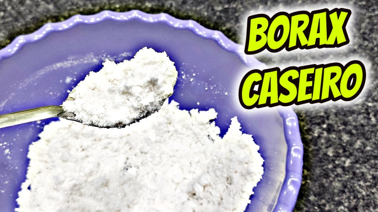 COMO FAZER BÓRAX CASEIRO SUPER FÁCIL RAPIDO E ECONOMICO COM APENAS 3 INGREDIENTES À FRIO