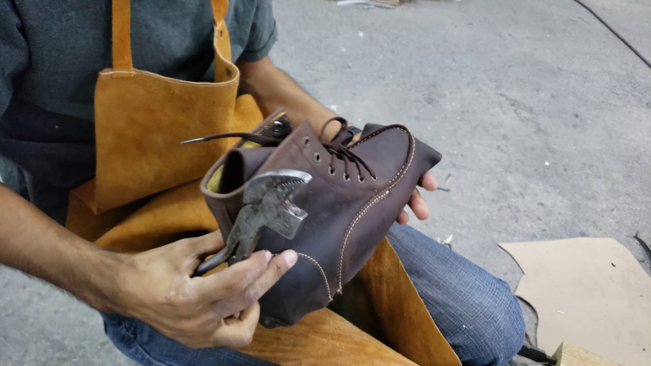 montado de bota industrial good year welt