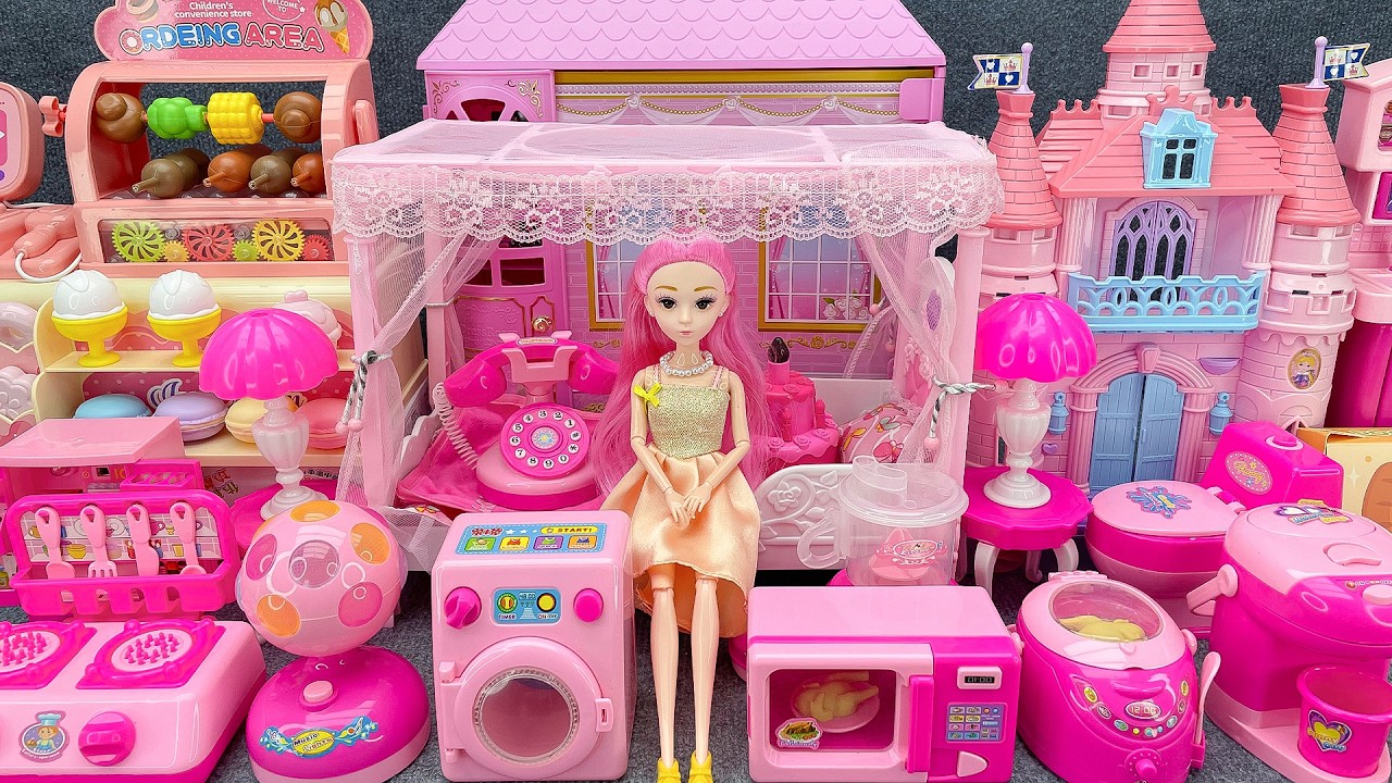 18 Minutes Satisfying with Unboxing Barbie Princess House & Wardrobe Collection Toys Review | ASMR