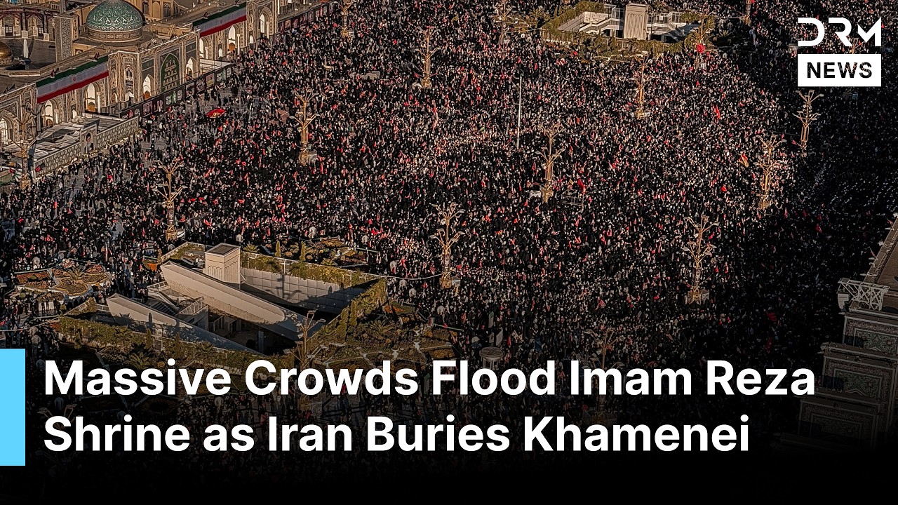 Millions Gather at Imam Reza Shrine for Ayatollah Khamenei's Historic Burial in Mashhad, Iran | AK1G