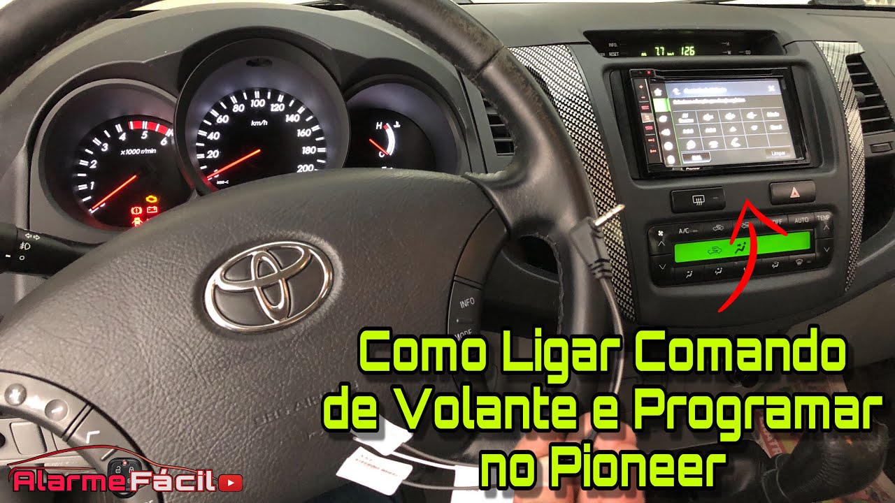 Como Ligar Comando de Volante e Programar no Pioneer