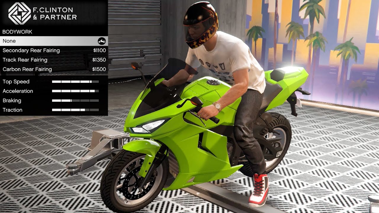 GTA 5 — DLC «Кастомизация транспорта» — Nagasaki Shinobi (Kawasaki Ninja)