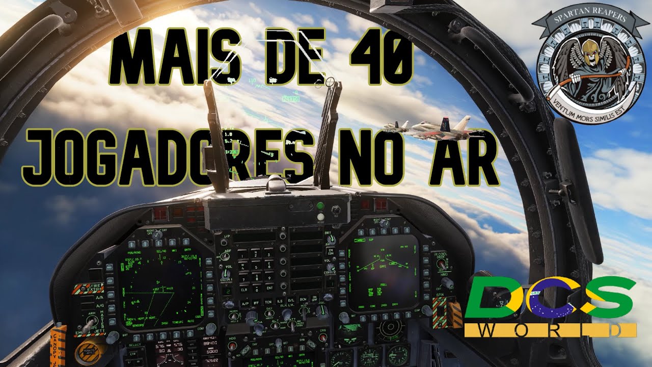 Como é uma partida ONLINE com +40 JOGADORES no melhor SIMULADOR que existe?! [DCS World Op. Spartan]