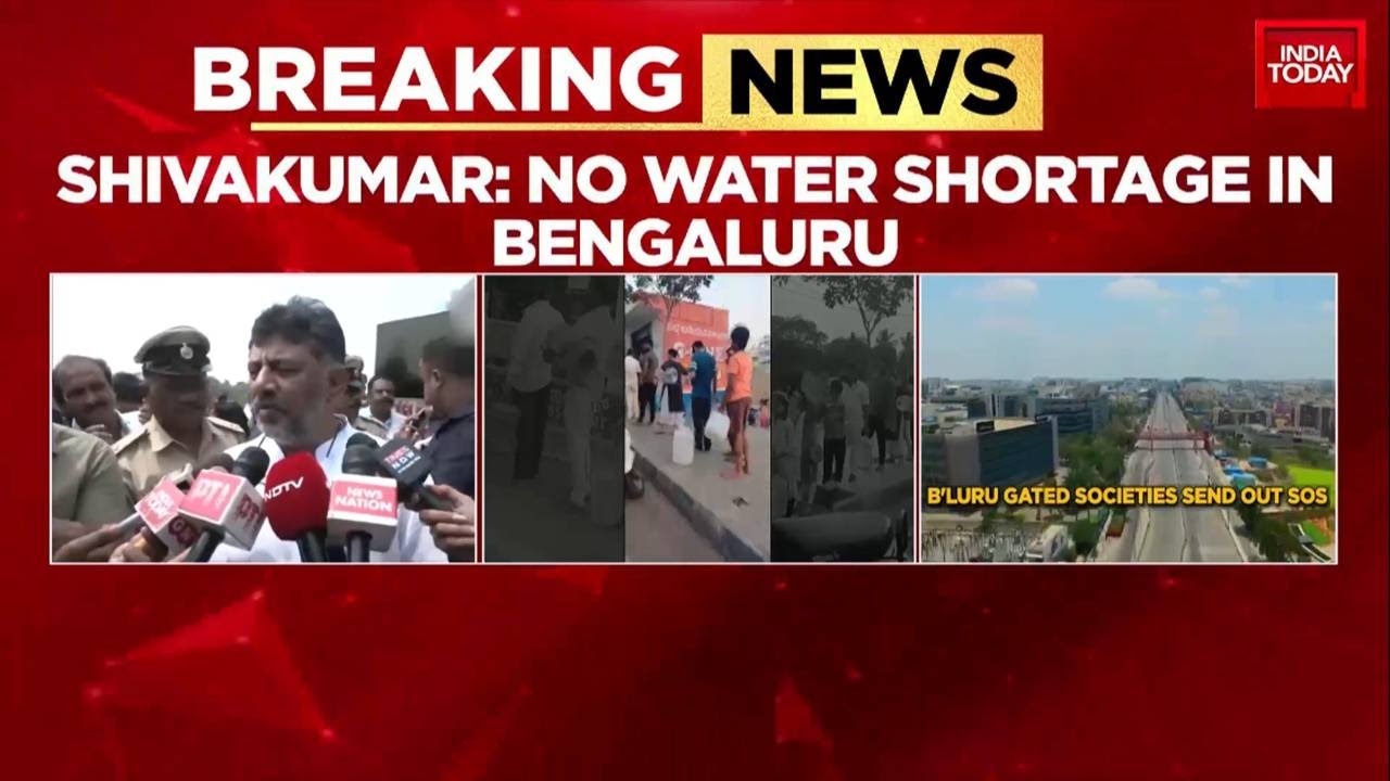 Karnataka Deputy CM DK Shivakumar Denies Bengaluru Water Shortage Amid BJP Claims | India Today