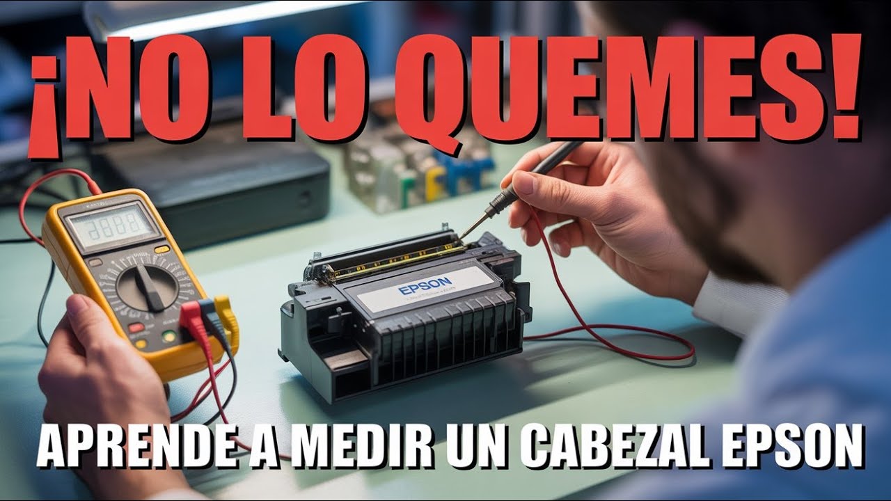 ¡No lo dañes tu impresora! Aprende a medir bien un cabezal EPSON 🔧 | #epson #cabezal #electronica