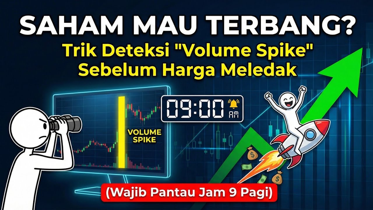 Saham Mau Terbang? Trik Deteksi 'Volume Spike' Sebelum Harga Meledak (Wajib Pantau Jam 9 Pagi) 