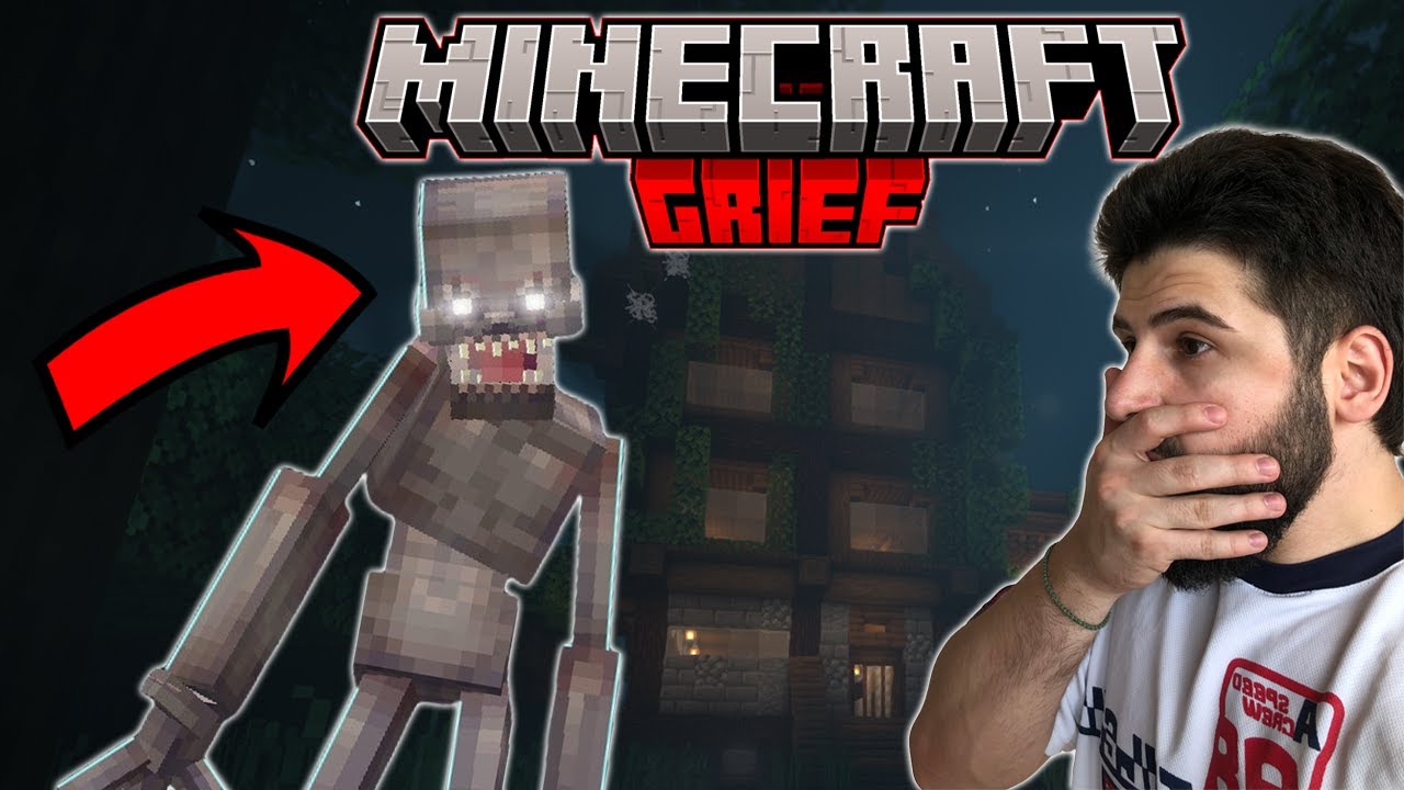 Minecraft მაგრამ 24 საათი გავატარე ყველაზე საშიშ სახლში! | Minecraft Grief