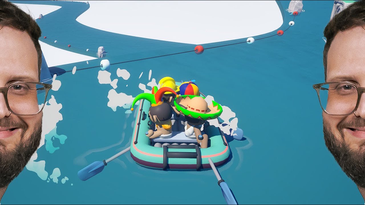 Passando raiva no jogo de barquinho com amigos 🚣 - Boat Together (Parte 1)