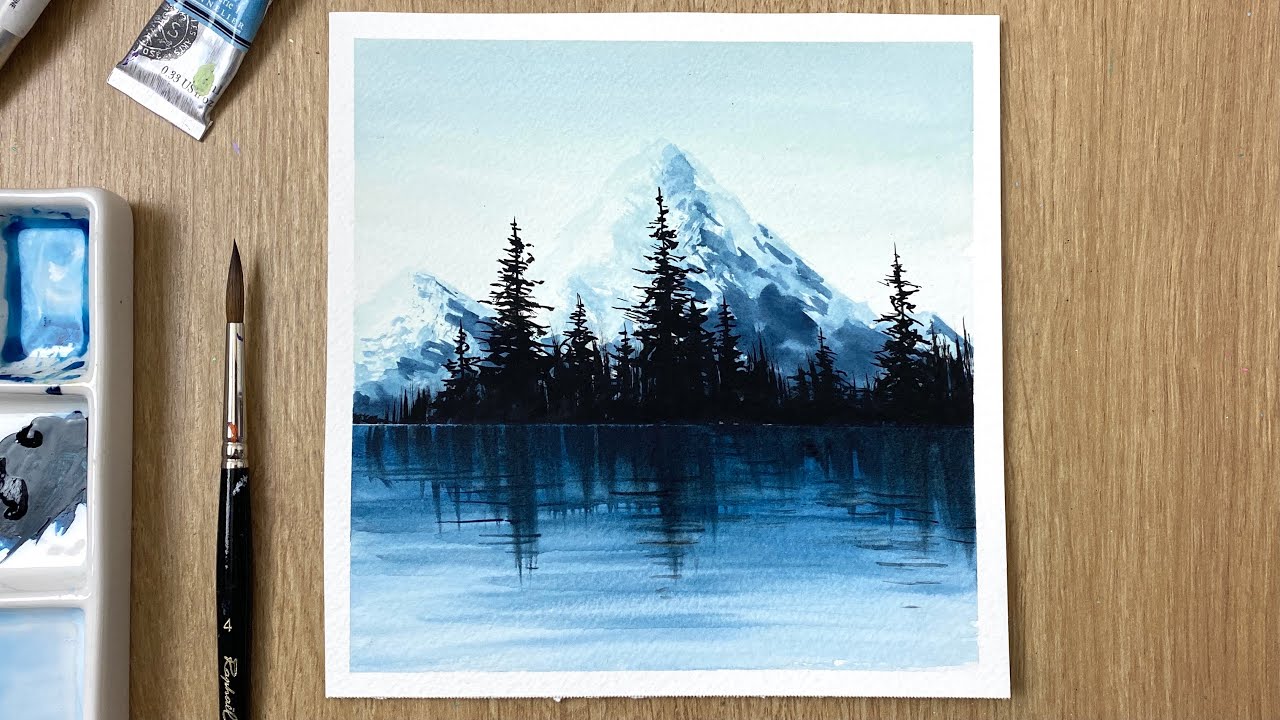 Watercolor Painting Tutorial | Forest Scenery | Easy Watercolor Painting For Beginners