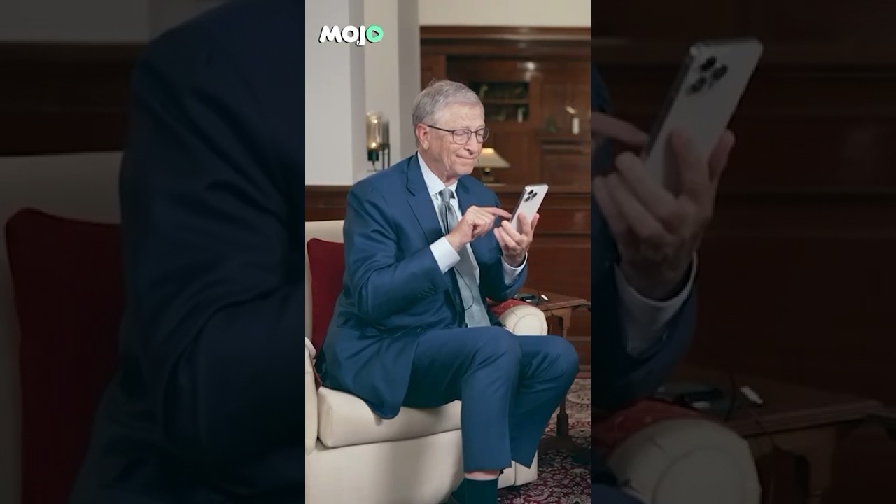 Bill Gates Takes A Selfie Using The Namo App | Watch Bill Gates & PM Modi&rsquo;s Charcha #viral #shorts