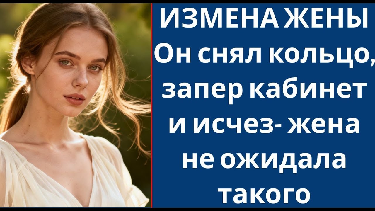 ИЗМЕНА ЖЕНЫ Он снял кольцо, запер кабинет и исчез  жена не ожидала такого