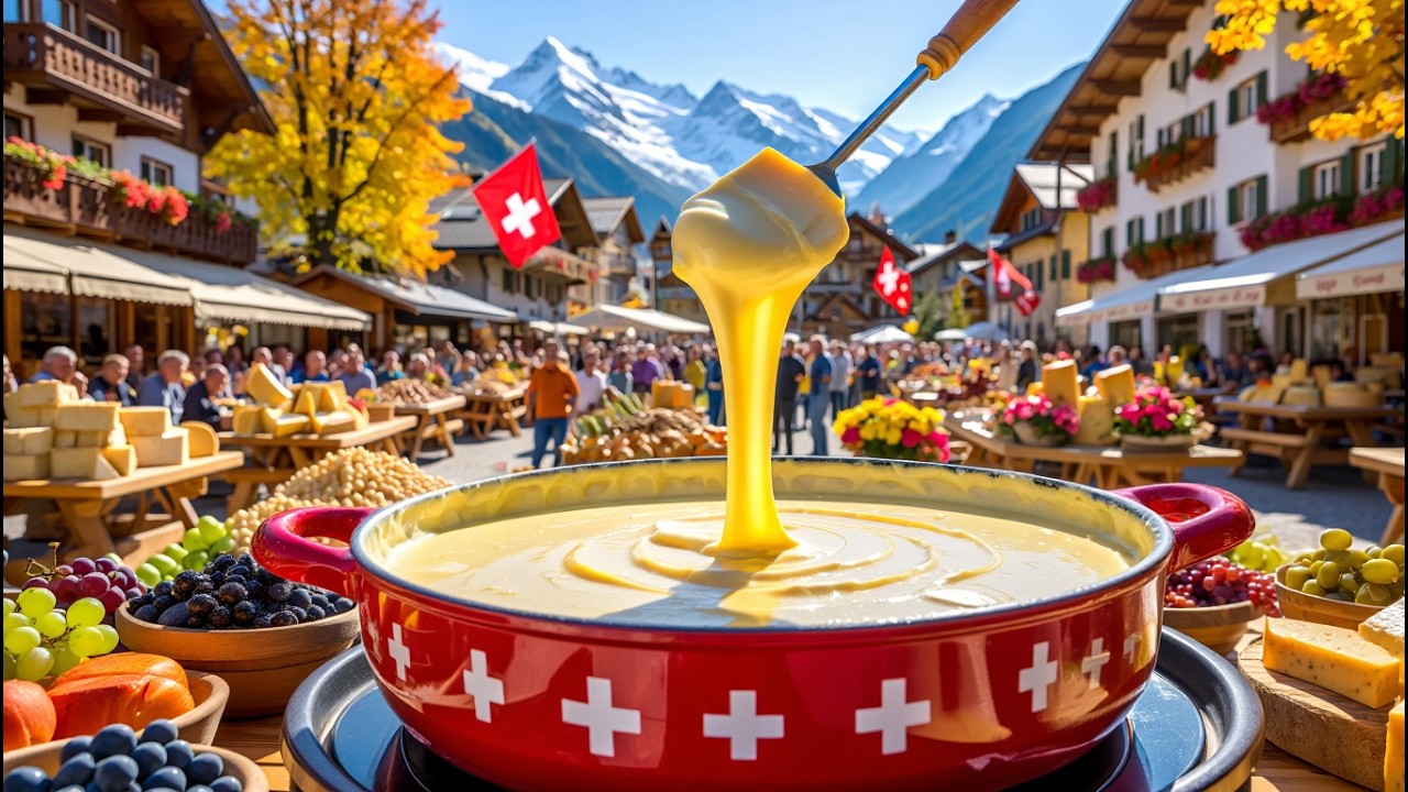 Traditional Swiss Cheese Festival | Appenzell Switzerland Walking Tour 4K | Organic Farmers Market