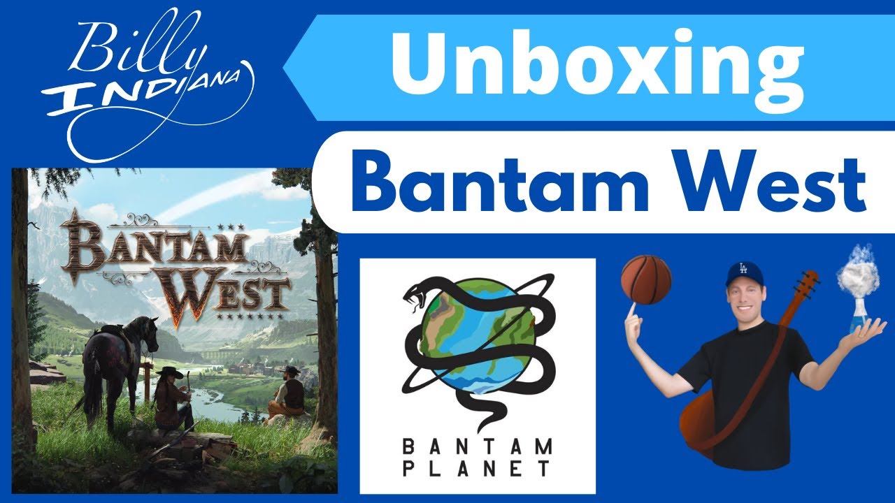 Bantam West Board Game Unboxing (Kickstarter Shadow Governors Pledge)