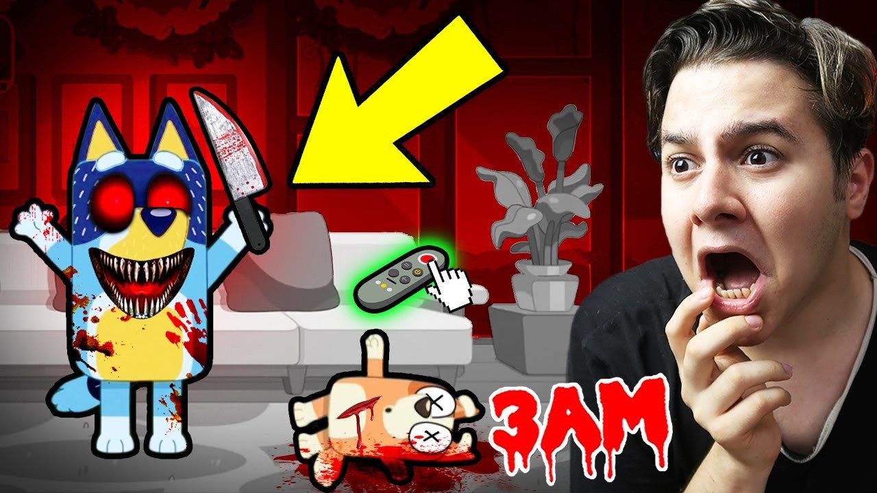 GECE 3'te TALKİNG BLUEY OYNARSANIZ BU OLUR !! (BLUEY.EXE OYUNA GİRDİ)