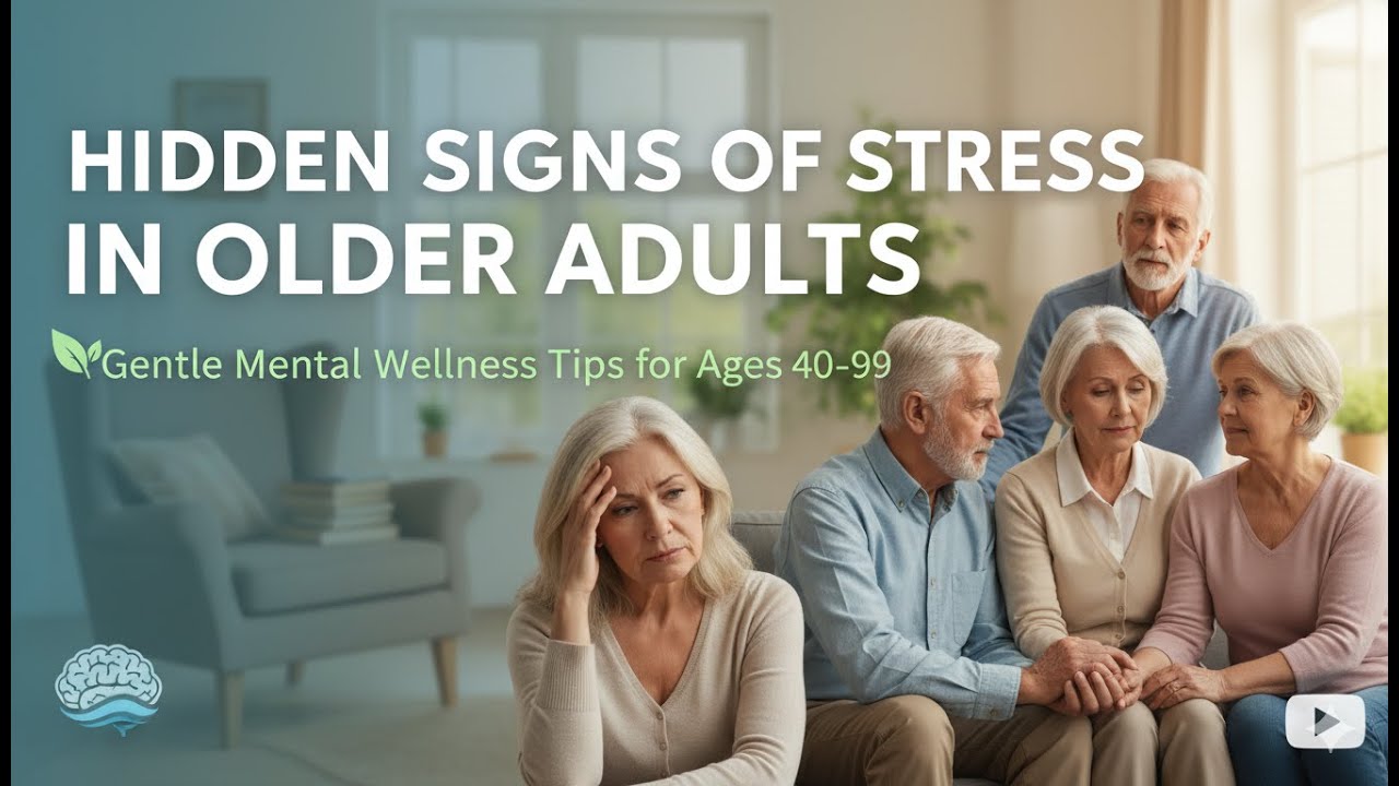 Hidden Signs of Stress in Older Adults | Gentle Mental Wellness Tips for Ages 40–90