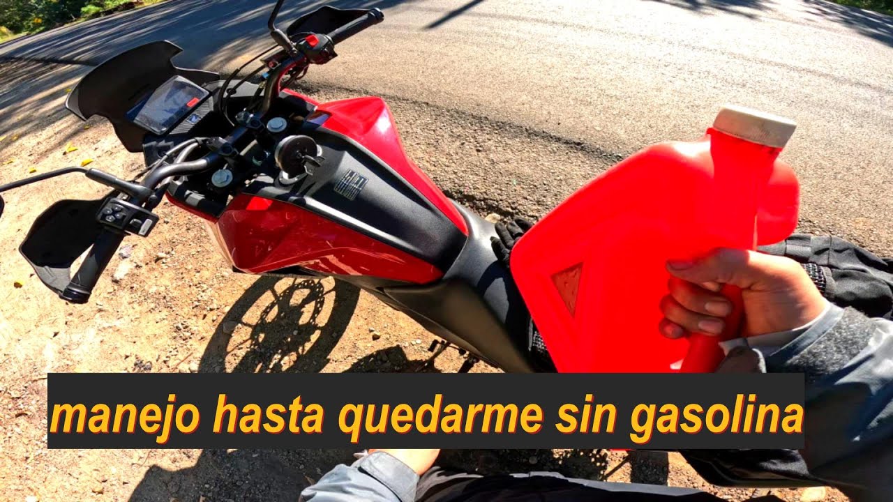 manejo hasta quedarme sin gasolina, prueba de rendimiento honda nx 190
