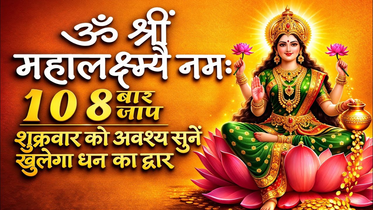 माँ लक्ष्मी का चमत्कारी बीज मंत्र | ॐ श्रीं महालक्ष्म्यै नमः | 108 जाप| शुक्रवार विशेष| Mahalakshmi