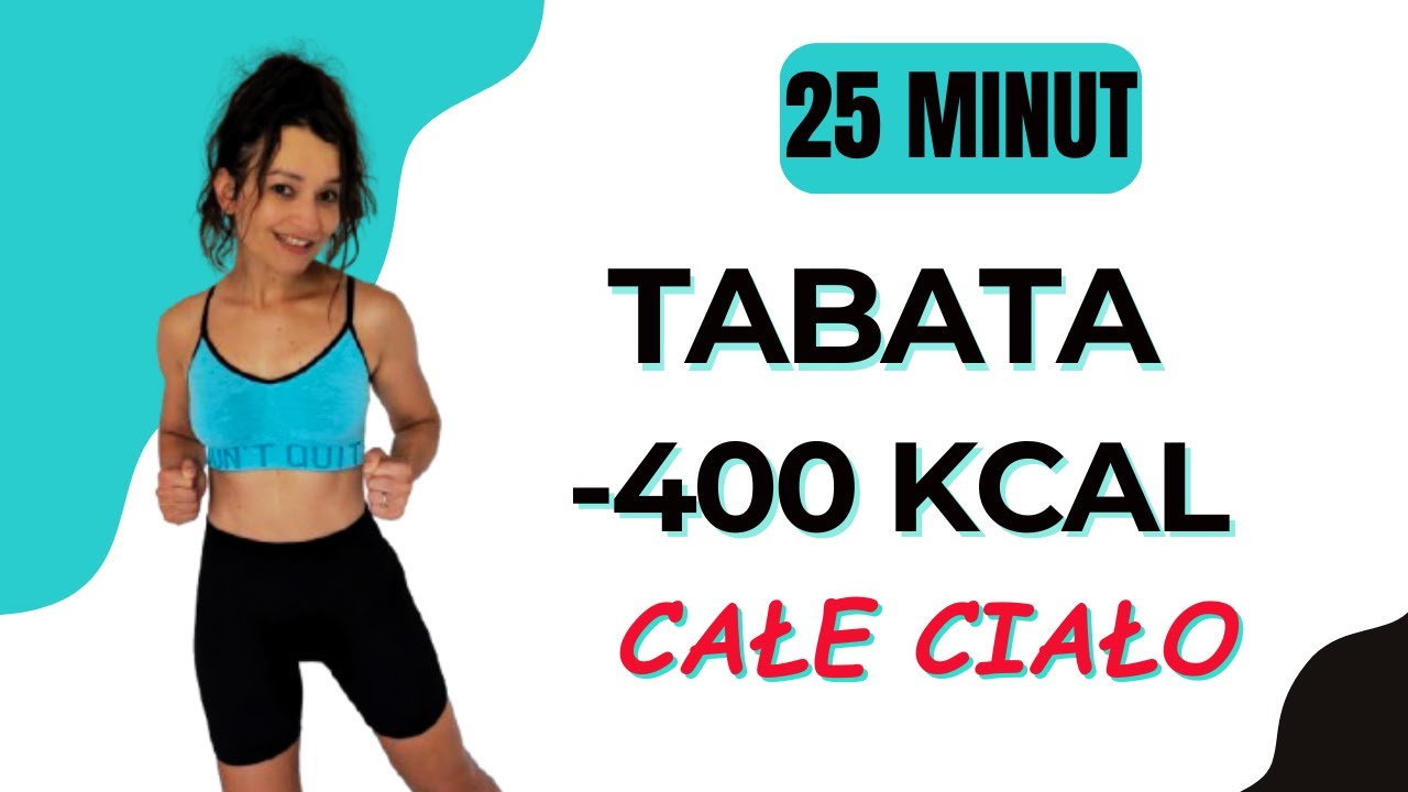 25 MIN TABATA TRENING NA SPALANIE KALORII🔥Ćwiczenia Całego Ciała - Spal 400 kalorii! Fat Burn TABATA