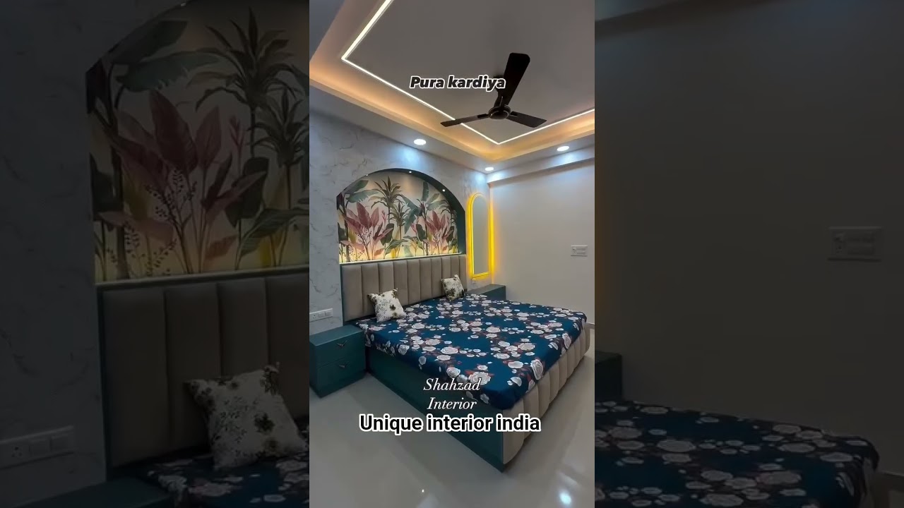 2BHK FULL LUXURY INTERIOR WORK   UNIQUE INTERIOR INDIA #comfortable #bestluxury #eleganthomes