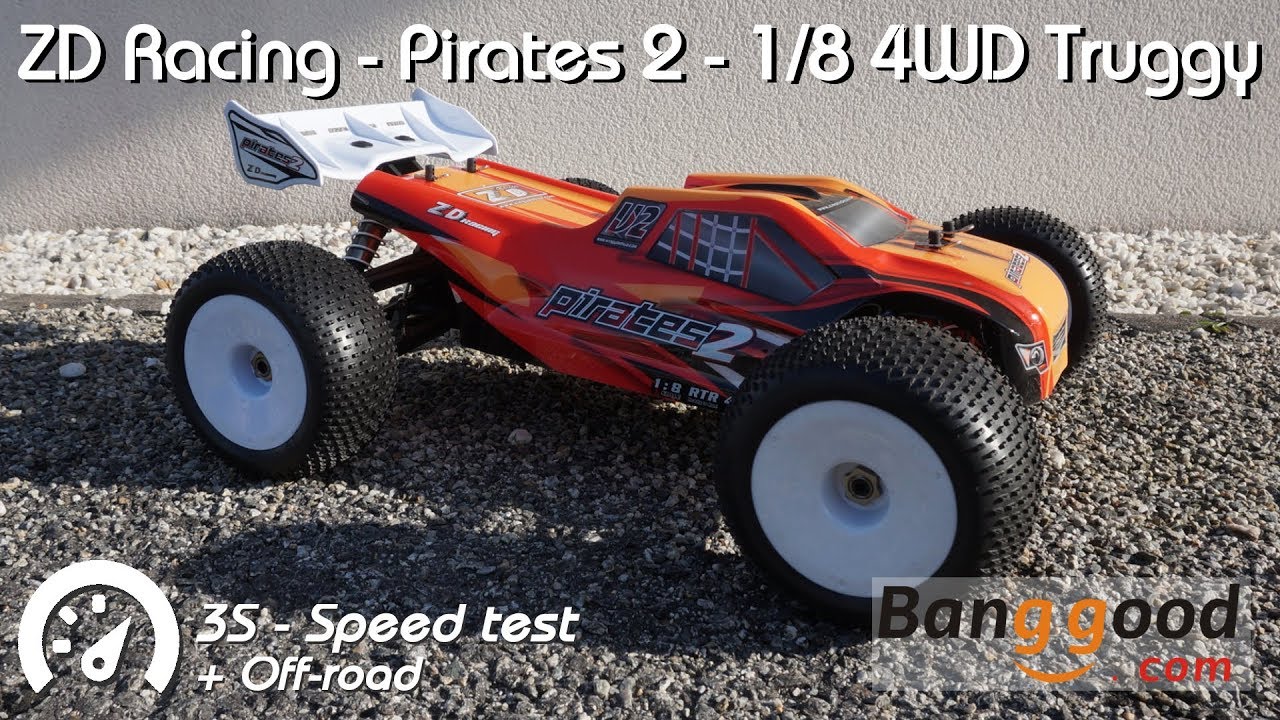 • ZD Racing - Pirates 2 - 1/8 4WD Truggy - 3s Speed test •