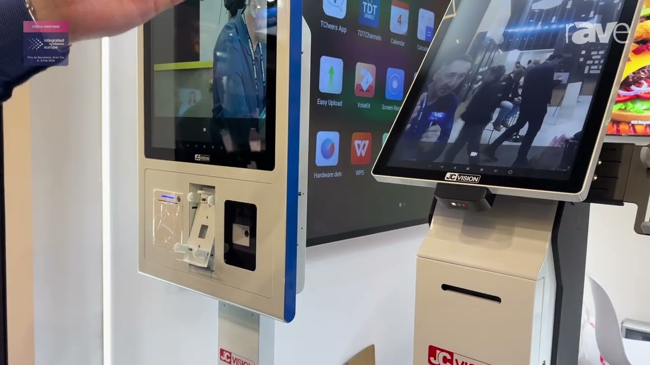 ISE 2026: JCVISION Exhibits 32-Inch Windows Interactive Self-Service Payment Kiosk (in German)