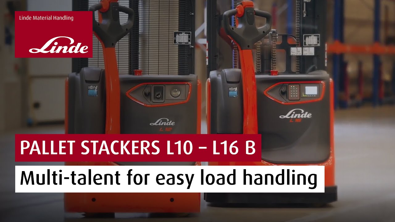 Linde L10 – 16 B: multi-talented pallet stacker for easy load handling