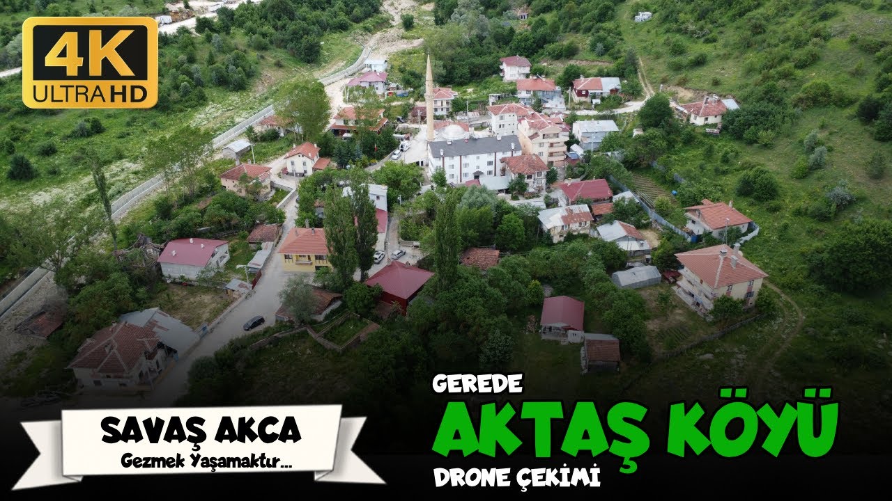 Aktaş Köyü Drone Çekimi 4K - Bolu, Gerede
