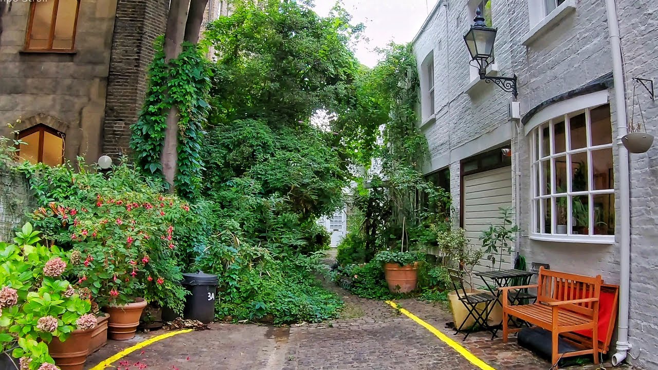 London Kensington Side Streets & Mews - 4K Walk
