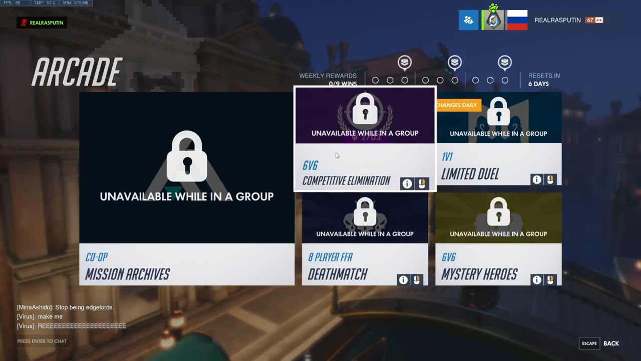 Overwatch Menu UI Resound WITH MUSIC