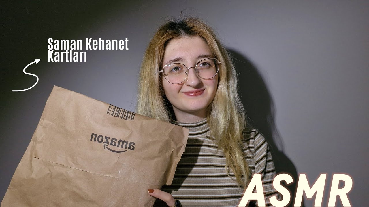 Türkçe ASMR I Распаковка Amazon 📦 Гадальные карты Шамана | Показать и рассказать #asmr