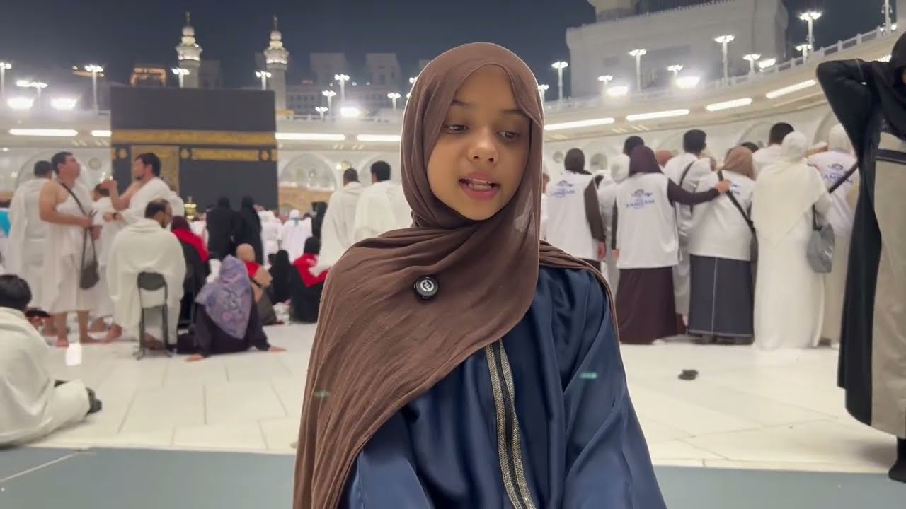 🥰 Amazing Fatima Masud reciting Surah Al-Bayyinah at Al-Masjid al-Haram in Makkah, Saudi Arabia