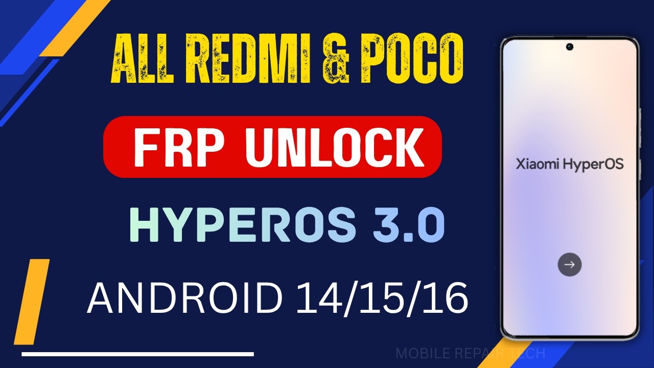 Redmi Android 15 Google/Frp Bypass 2026 | Xiaomi Hyperos 3.0 Google Lock Unlock | Redmi FRP Unlock