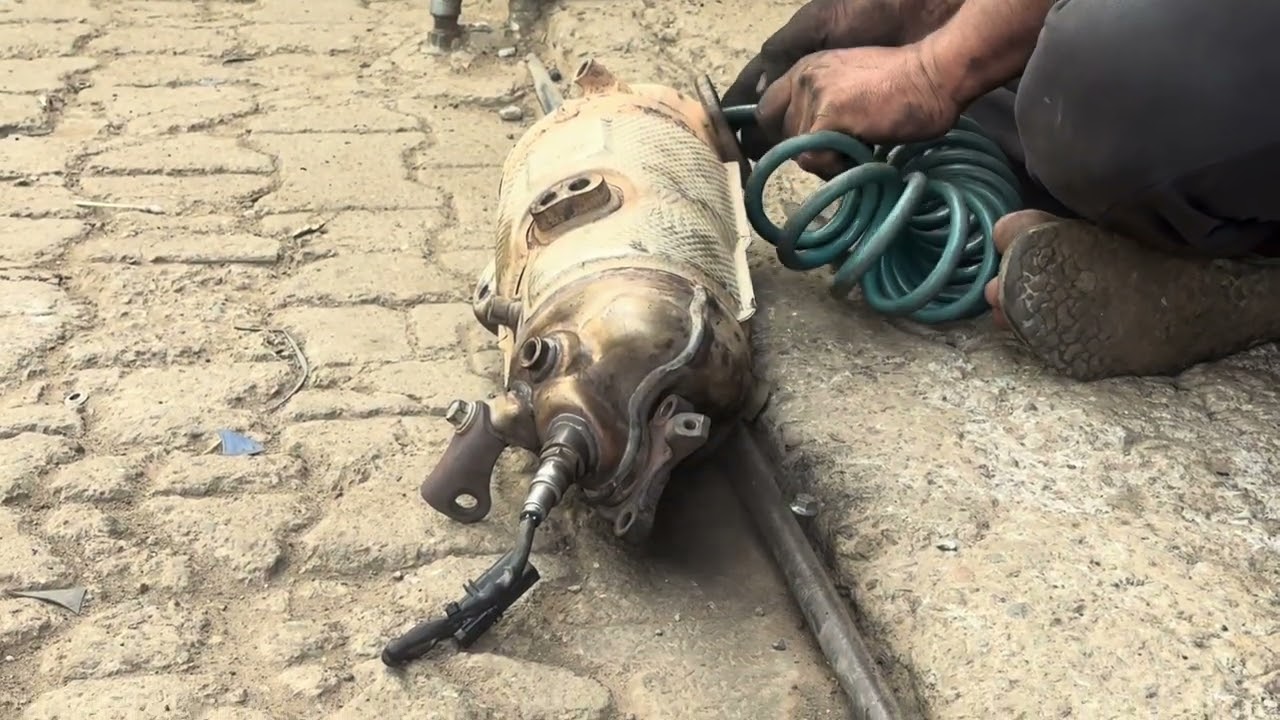 Verna fluidic particle filter clean#automobile #mechanic 