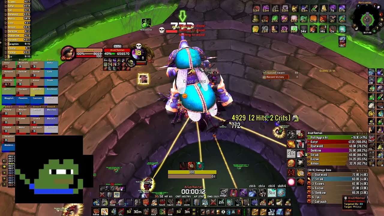 los r*tardos | Naxxramas Speedrun #1 Horde World P6 48:53 | WoW Classic | DPS War PoV