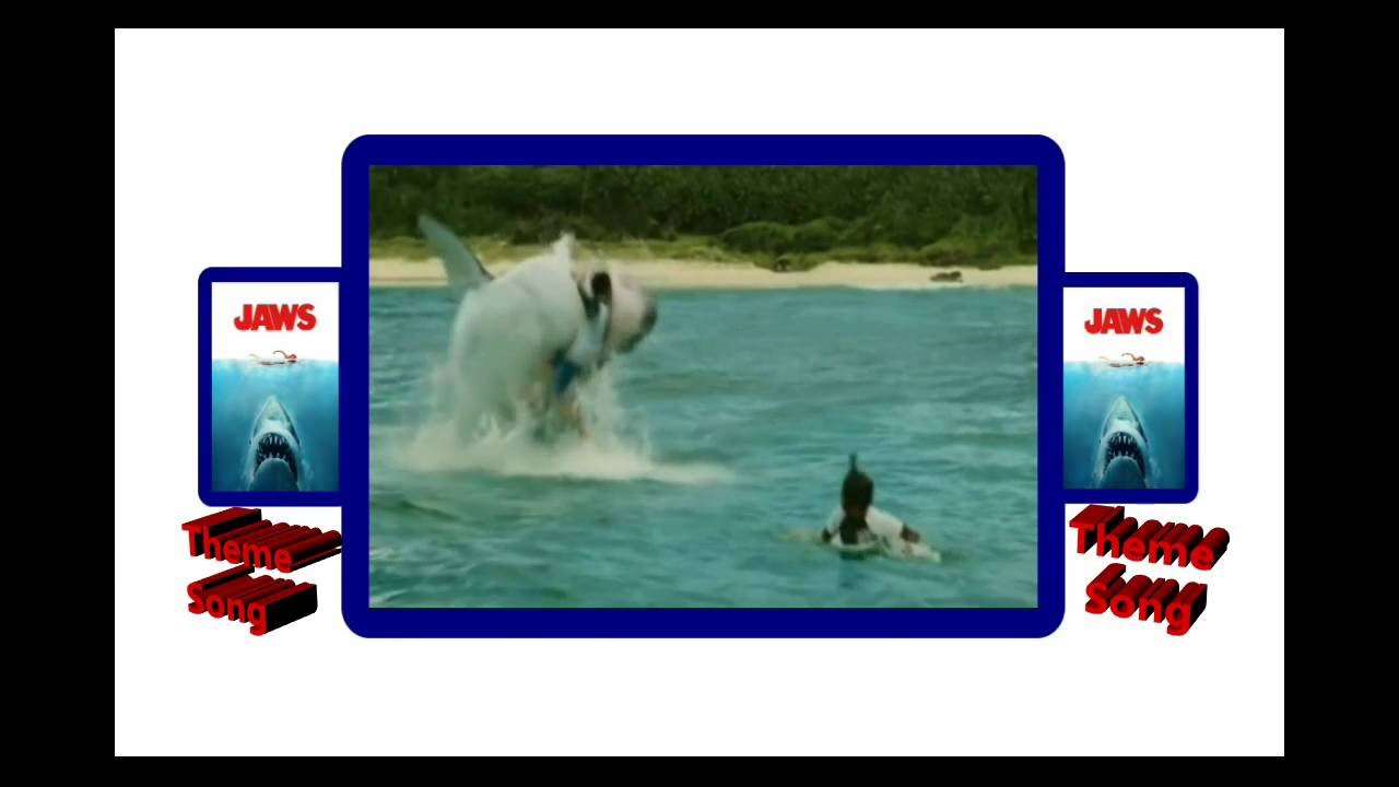 JAWS, The Shark Attacks - Jaws Theme Song