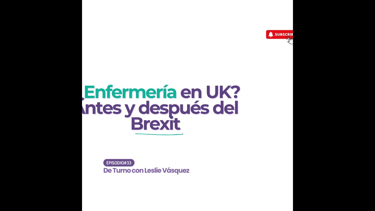 E33 Cómo ejercer enfermería en UK: Alejandro Esquivel