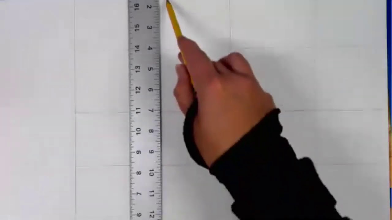 How to divide paper for watercolor practice.