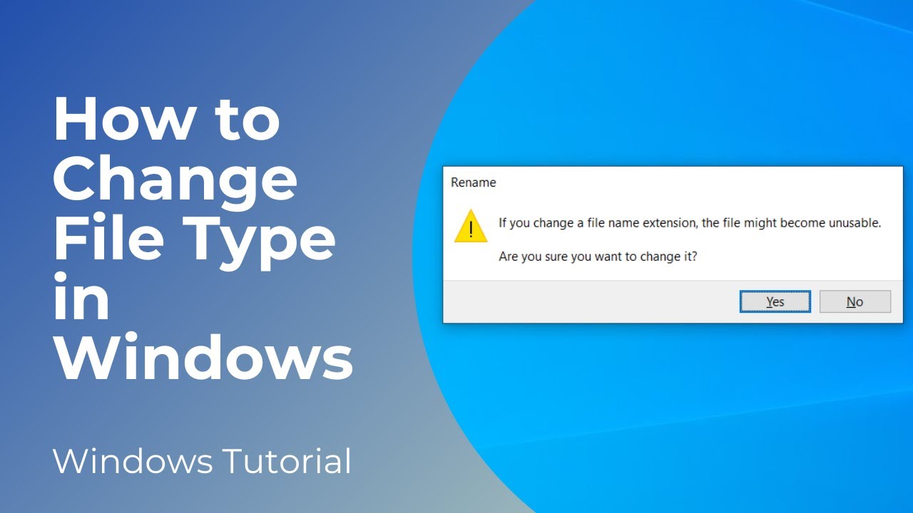 Как изменить тип файла в Windows 10 | Изменить расширение файла (простое руководство)
