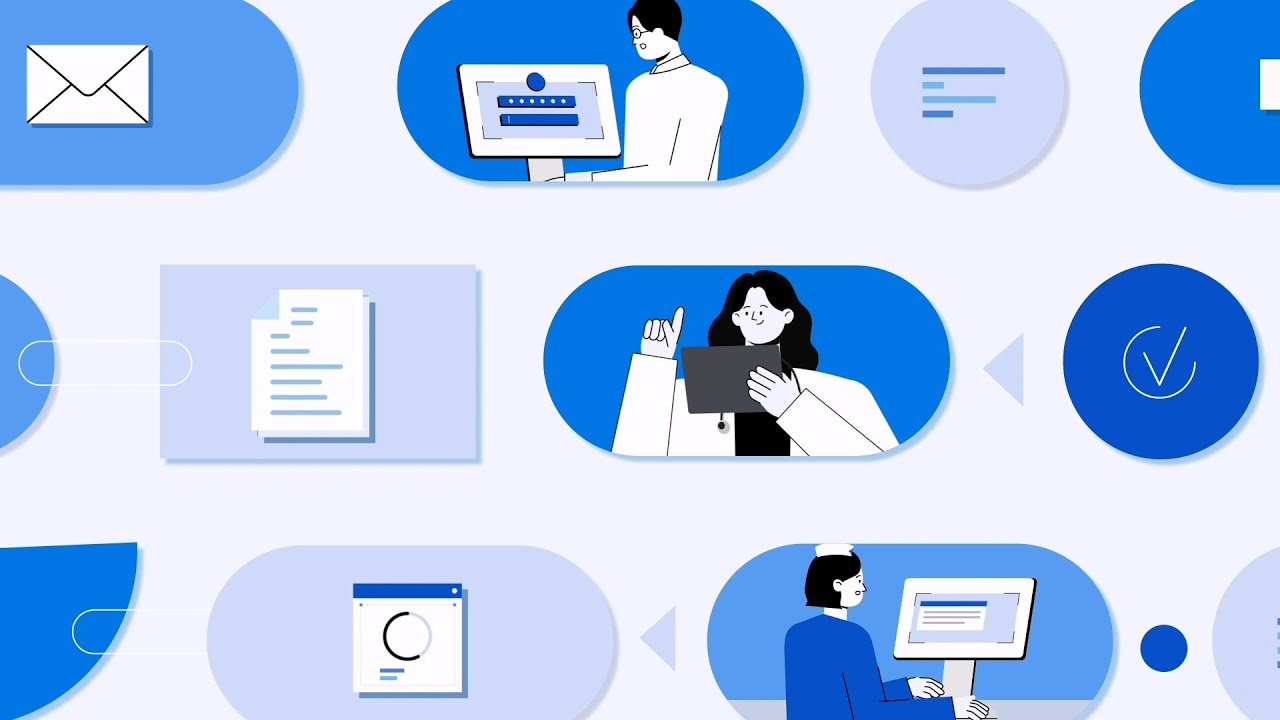 [모션그래픽 홍보영상] 메가존클라우드 상급병원 그룹웨어 BESTworks 홍보영상