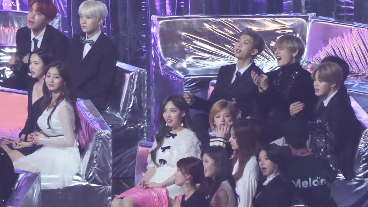 171202 방탄소년단 (BTS),트와이스(TWICE) - 볼빨간사춘기 무대 리액션 [전체] 직캠 Fancam (2017 멜론 뮤직 어워드) by Mera