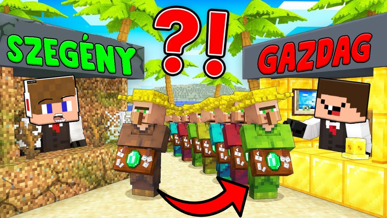 SZEGÉNY vs GAZDAG ÉTTERMET NYITOTTAM A MINECRAFT-BAN! 😱