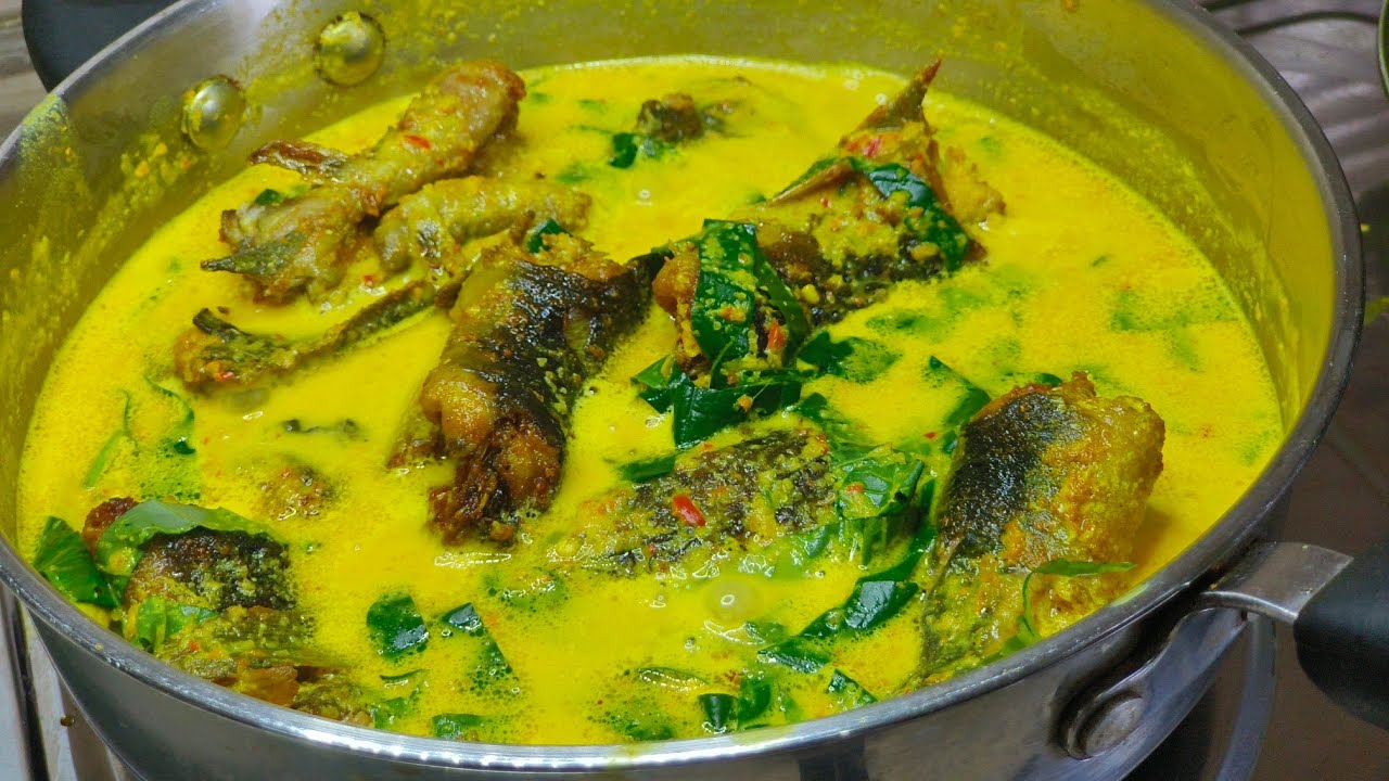 IKAN KELI MASAK LEMAK CILI API LETAK DAUN KADUK